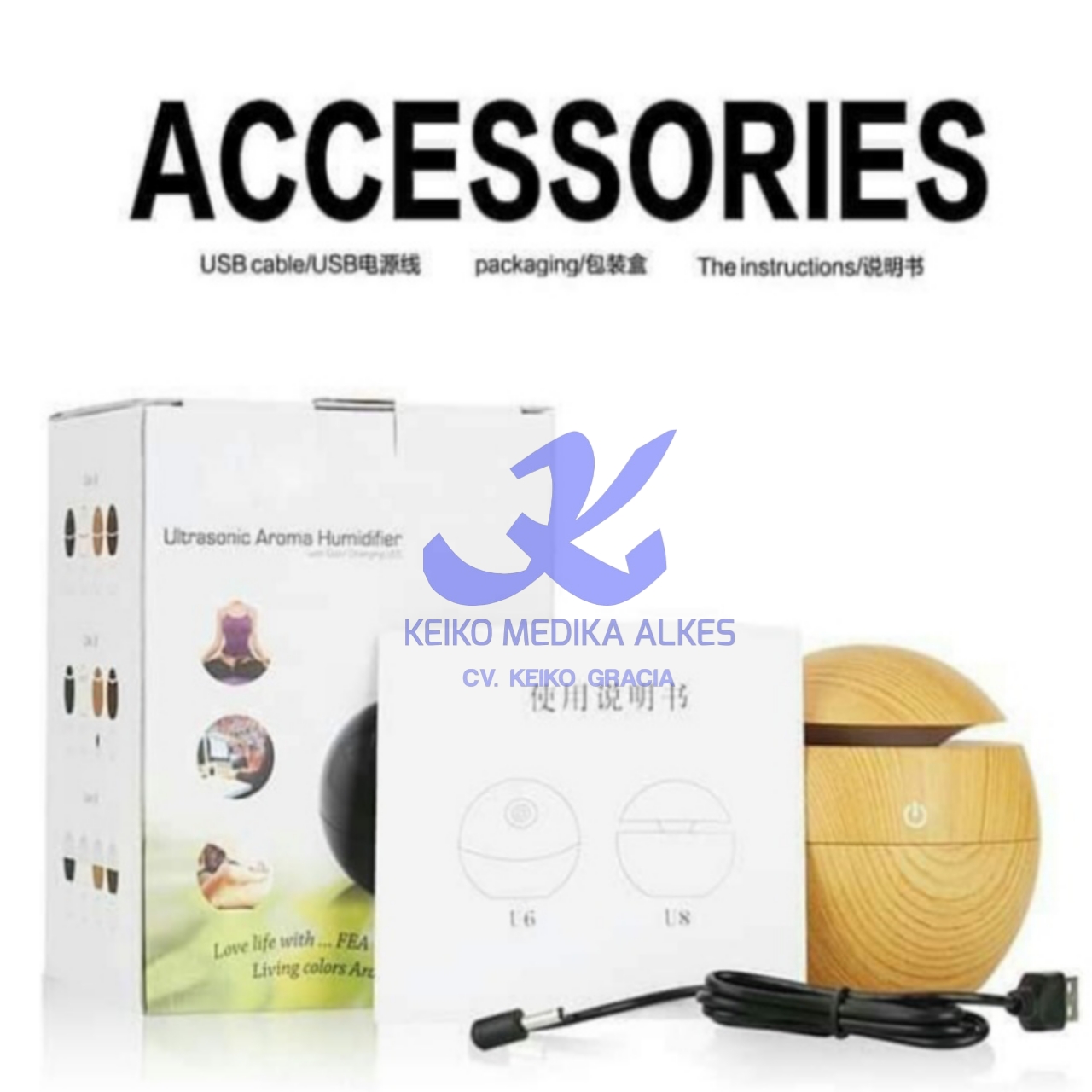Humidifier Ultrasonic/Pengharum ruangan Uap 